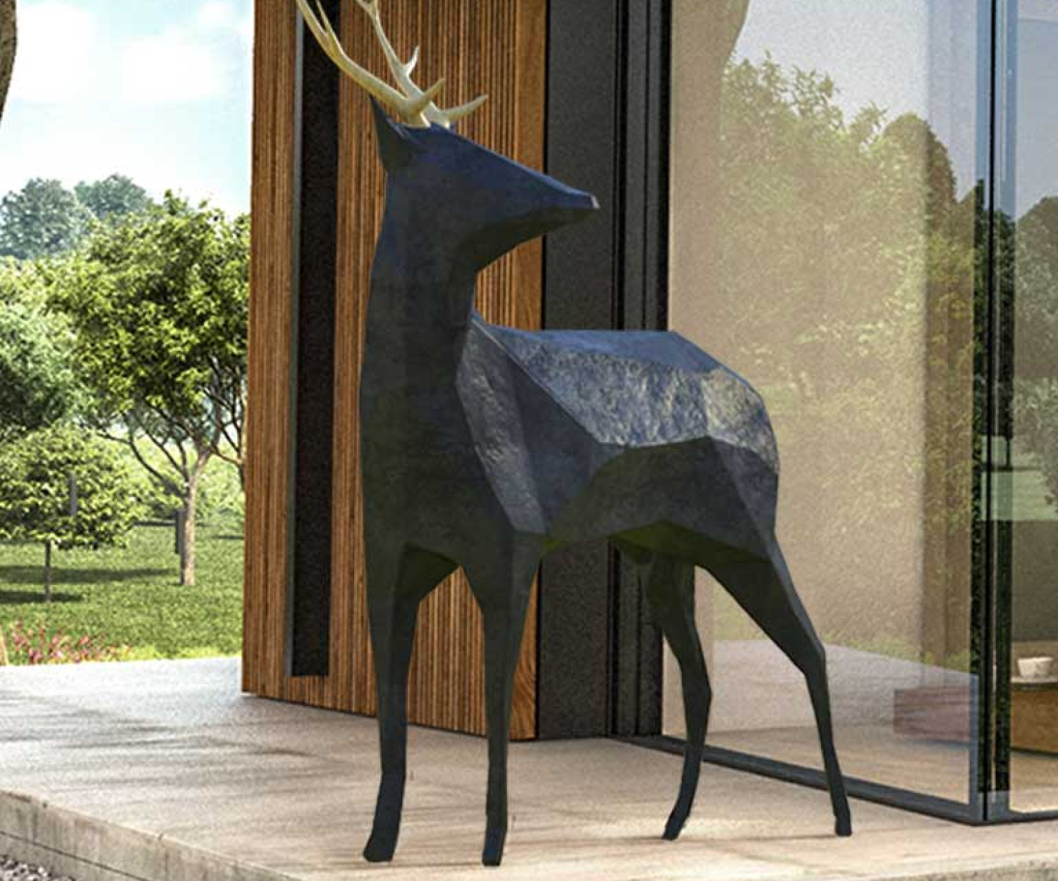 Decoración vintage con escultura romántica