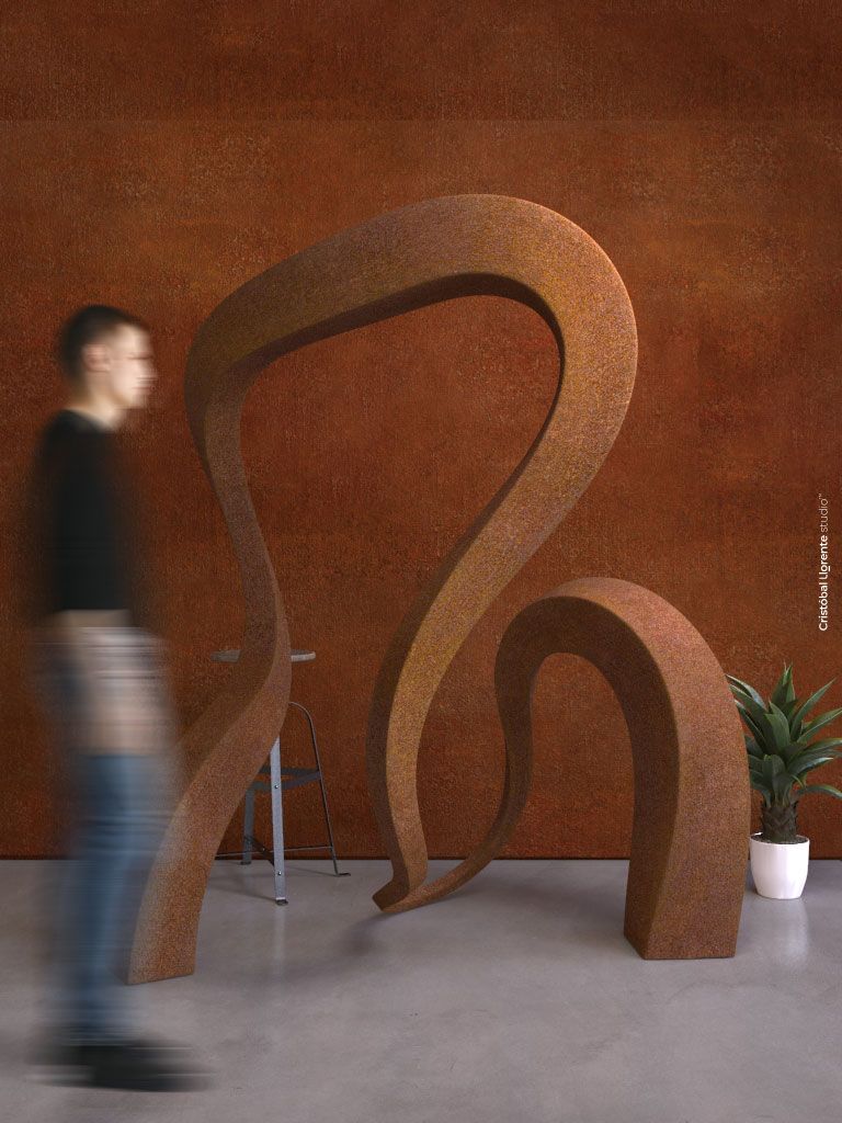 Escultura de acero para exterior Extensión